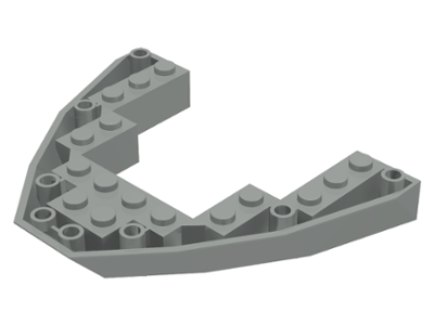 Boat, Bow Brick 8 x 10 x 1, 2622 Light Gray U
