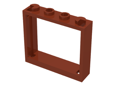 Window 1 x 4 x 3 - No Shutter Tabs, 60594 Reddish Brown U
