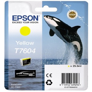 Картридж Epson T760 SC-P600 Yellow Желтый C13T76044010