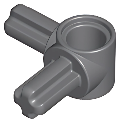 Деталь LEGO Technic, Axle and Pin Connector Hub with 2 Perpendicular Axles 10197 Dark Bluish Gray U