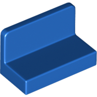 Panel 1 x 2 x 1 with Rounded Corners, 4865b Blue U
