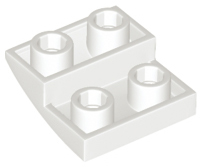 Slope, Curved 2 x 2 x 2/3 Inverted, 32803 White N