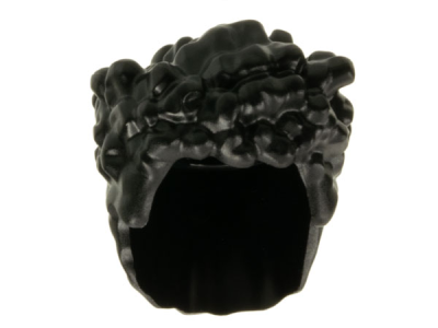 Minifigure, Hair Coiled and Mid-Length Sides, 1685 Black U