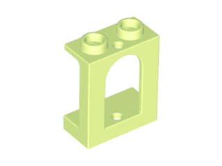 Window 1 x 2 x 2 Castle, 90195 Yellowish Green U