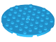 Plate, Round 8 x 8 with Hole, 74611  