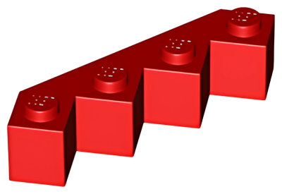 Деталь LEGO Кубик Lego Brick, Modified Facet 4 x 4 14413 Red U