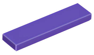 Деталь LEGO Tile 1 x 4 2431 (35371, 75703, 91143, 100687) Dark Purple U