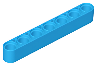 Деталь LEGO Technic, Liftarm Thick 1 x 7 32524 Dark Azure N