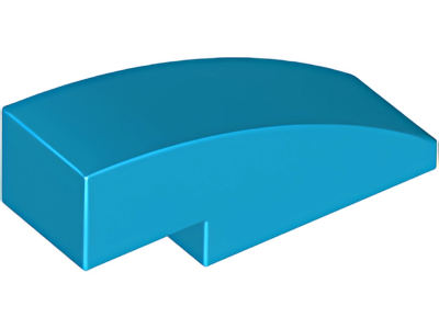 Деталь LEGO Lego Slope, Curved 3 x 1 50950 (1605, 63278) Dark Azure U