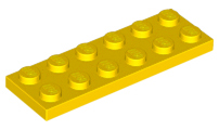 Plate 2 x 6, 3795 Yellow N