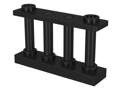 Деталь LEGO Fence 1 x 4 x 2 Spindled with 2 Studs 30055