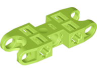Technic, Axle and Pin Connector 2 x 5 with 2 Ball Joint Sockets, Open Sides, 47296 Lime U