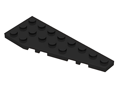 Деталь LEGO  Lego Wedge, Plate 8 x 3 Pentagonal Right 50304 Black U