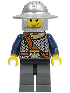 Минифигурка Lego Castle Fantasy Era - Crown Knight Scale Mail with Chest Strap, Helmet with Broad Brim, Smirk and Stubble Beard cas336