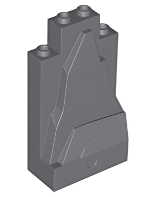 Деталь Lego Rock Panel 2 x 4 x 6 47847 (33458, 54782, 57512) Dark Bluish Gray U
