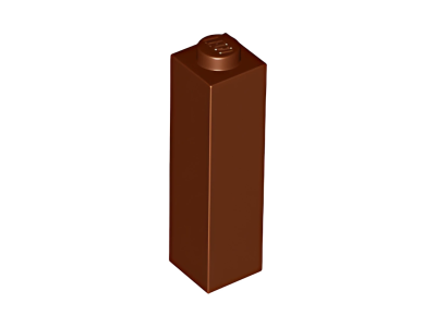 Деталь Lego Кубик Brick 1 x 1 x 3 14716 Reddish Brown U