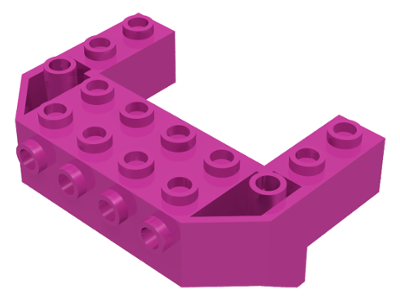 Train Front Sloping Base with 4 Studs, 87619 Dark Pink U