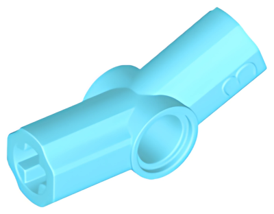 Деталь LEGO Technic, Axle and Pin Connector Angled #3 - 157.5 degrees 32016 (42128) Medium Azure U