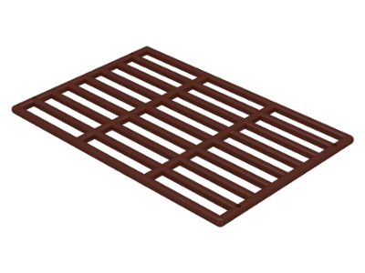 Bar 9 x 13 Grille, 6046 Brown U
