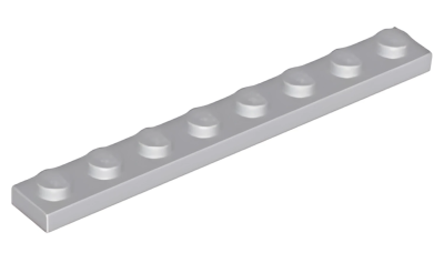 Деталь LEGO Plate 1 x 8 3460 Light Bluish Gray U