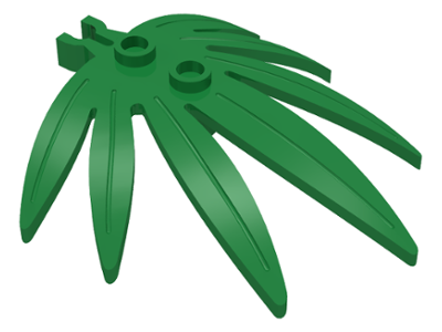 Plant Leaves 6 x 5 Swordleaf with Split U Clip Thick, 30239 Green U
