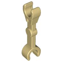 Arm Mechanical, Straight with Clips at 90 degrees (Vertical Grip), 59230 Tan U
