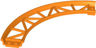Train, Track Roller Coaster Curve, 90 degrees, 25061 Orange N