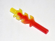 Wave Rounded Straight Bar 4L (Flame) with Marbled Trans-Yellow Pattern, 16768pb01
