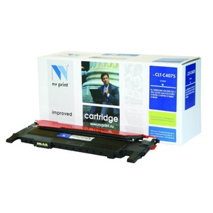 Картридж тонер NV-print для принтеров Samsung CLT-C407S CLP-320, 320N, 325, 325W, CLX-3185, 3185N, 3185FN Cyan синий