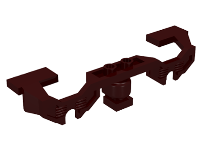 Train Motor 9V Decorative Side with Open Hub Points (fits RC Train Motor) - Stepped Ends, 2871b Dark Brown U