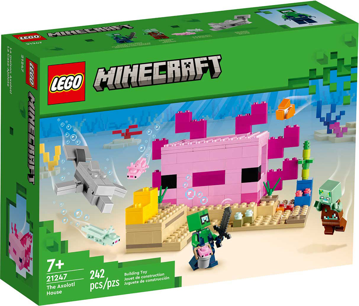 Конструктор LEGO Minecraft 21247 Дом Аксолотля в магазине Shop-device