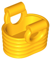 Minifigure, Utensil Basket - Flexible Rubber, 93092 Bright Light Orange U