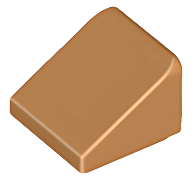 Деталь LEGO Slope 30 1 x 1 x 2/3 54200 Medium Nougat U