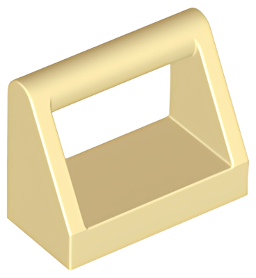 Деталь LEGO Lego Tile, Modified 1 x 2 with Bar Handle 2432 Tan U