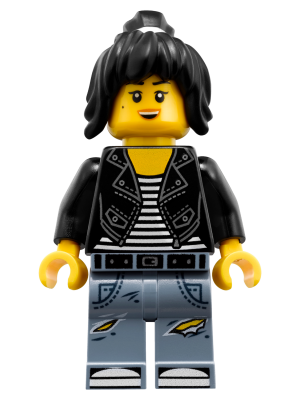 Минифигурка Lego Nya - Leather Jacket and Jeans High School Outfit njo355