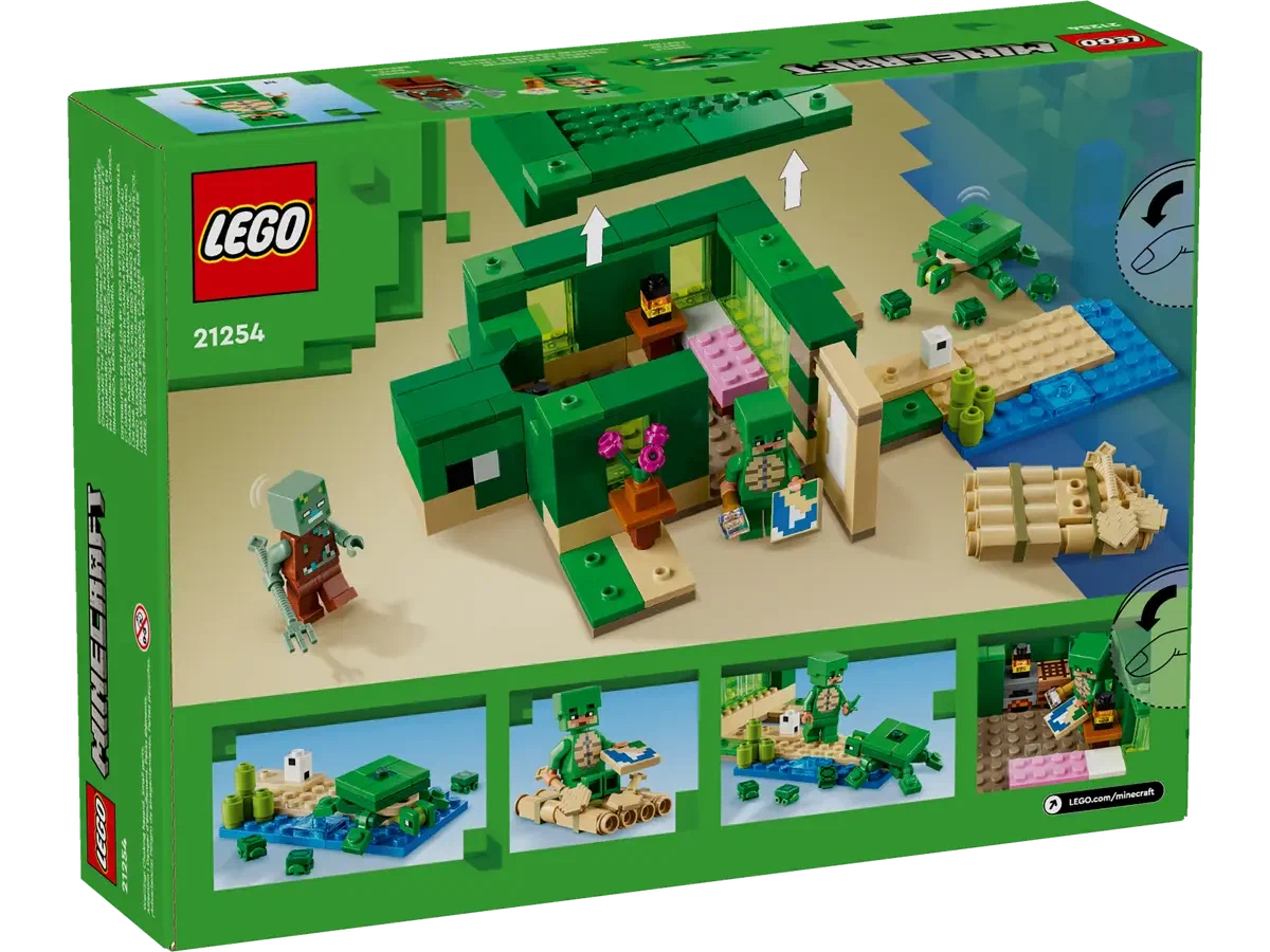 Конструктор LEGO Minecraft 21254 Домик на Черепашьем пляже в магазине  Shop-device