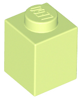 Brick 1 x 1, 3005 Yellowish Green U