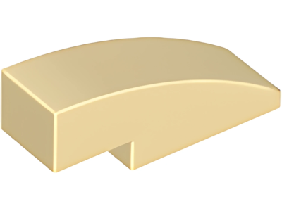 Деталь LEGO Lego Slope, Curved 3 x 1 50950 (1605, 63278) Tan U