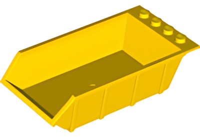 Деталь LEGO Vehicle, Tipper Bed 4 x 6, Solid Studs 15455 Yellow U