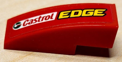 Деталь LEGO Lego Slope, Curved 3 x 1 with Castrol Edge Sticker 50950pb U