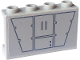 Panel 1 x 4 x 2 with Side Supports - Hollow Studs with SW Wall Panels with Dark Bluish Gray Trapezoids and Rectangles Pattern (Sticker) - Set 75324, 14718pb067  