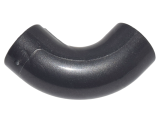 Brick, Round 1 x 1 d. 90 degrees Elbow Macaroni - No Stud - Type 2 - Axle Hole, 25214 Pearl Dark Gray U
