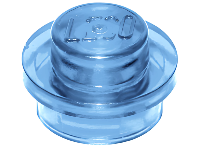 Деталь LEGO Plate, Round 1 x 1 4073 Trans-Medium Blue U