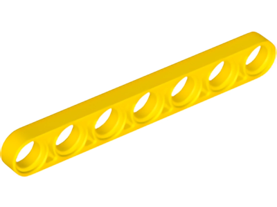 Деталь LEGO Technic, Liftarm Thin 1 x 7 32065 (58486) Yellow N