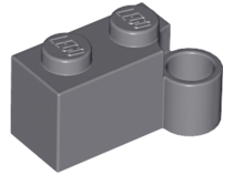 Hinge Brick 1 x 4 Swivel Base, 3831 Dark Bluish Gray N
