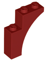 Деталь 13965 Lego Арка Arch 1 x 3 x 3 13965 Dark Red U