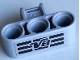 Technic, Axle and Pin Connector Perpendicular Triple with Black 'V8' and Grille Pattern (Sticker) - Set 42106, 63869pb005  