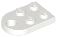 Plate, Modified 2 x 3 with Hole, 3176 White U