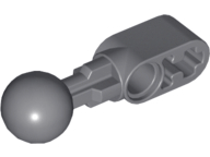 Technic, Liftarm, Modified Ball Joint Straight 1 x 2 with 1 Hole in Ball, 64276 Dark Bluish Gray U