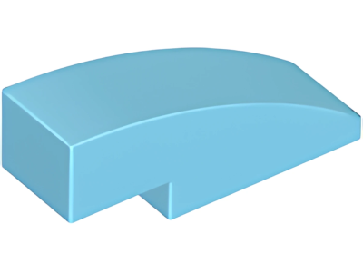 Деталь LEGO Lego Slope, Curved 3 x 1 50950 (1605, 63278) Medium Azure U